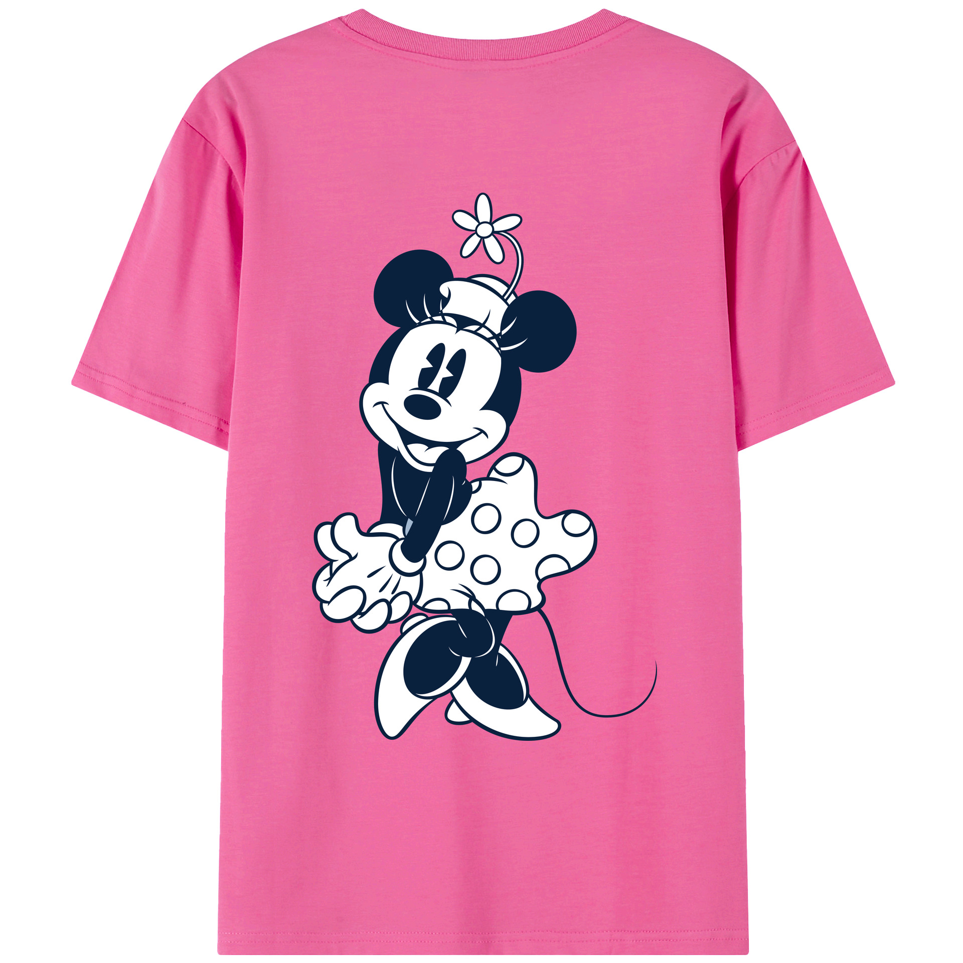 （画像用） ミッキーマウス Mickey Mouse レディース半袖Tシャツ(バックプリント)